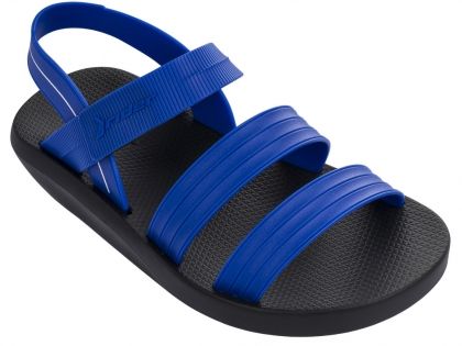 Бразилски сандали в черен и син цвят К11424