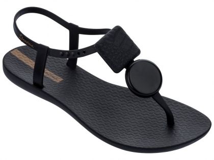 Стилни дамски сандали в черно К82827