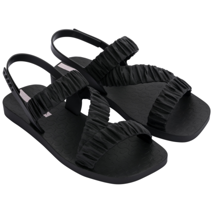 Стилни дамски сандали в черно К26896