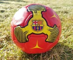 Червена кожена топка Barcelona