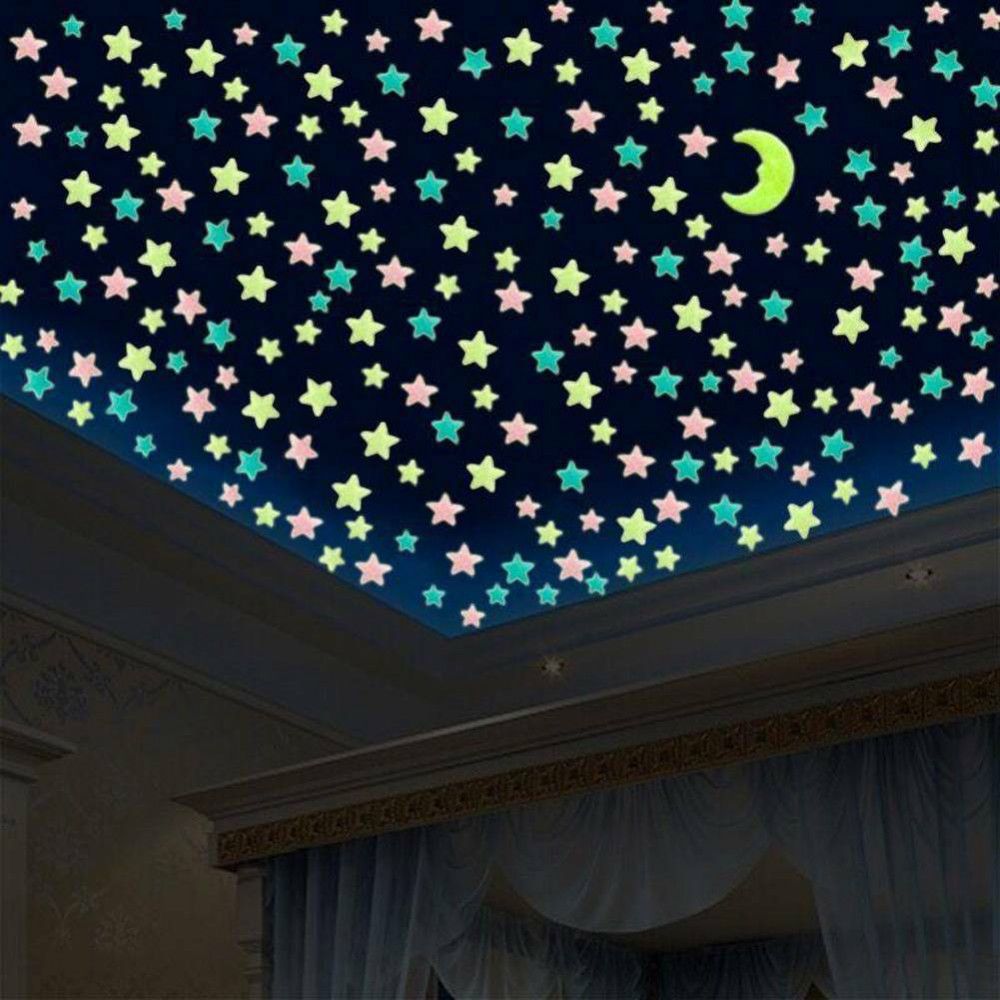 Фосфорисцентни светещи звездички за таван и стени – 100 броя - Image 10
