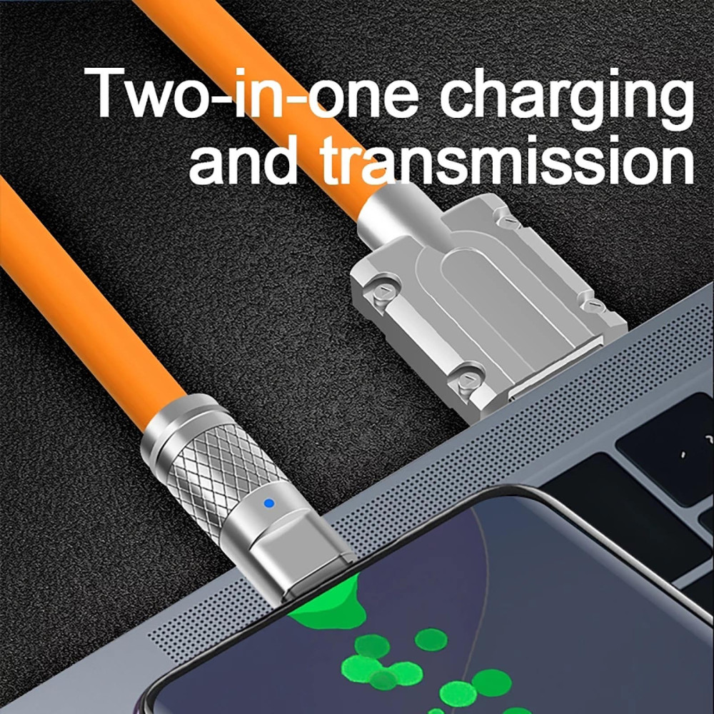USB Type C към Type C кабел с LED индикатор и 120W мощност Series - Image 2
