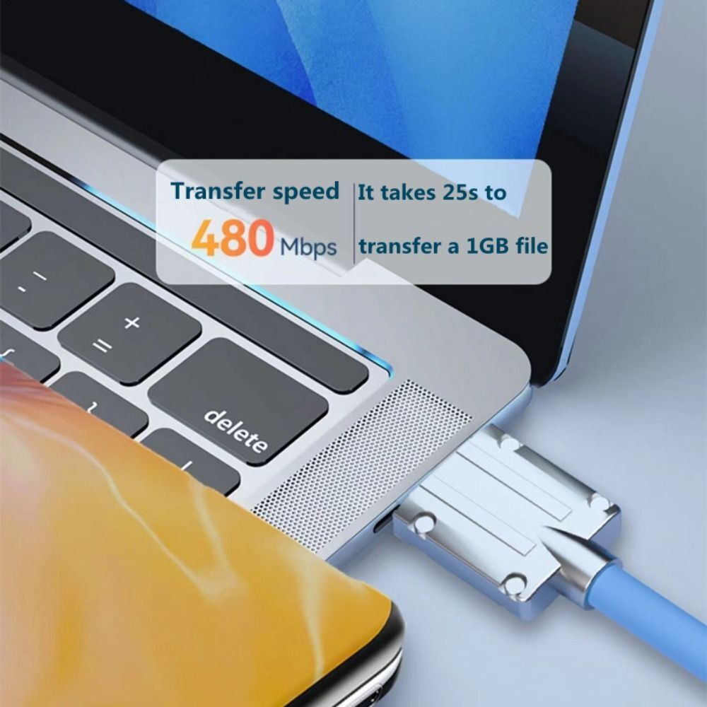 USB Type C към Type C кабел с LED индикатор и 120W мощност Series - Image 5