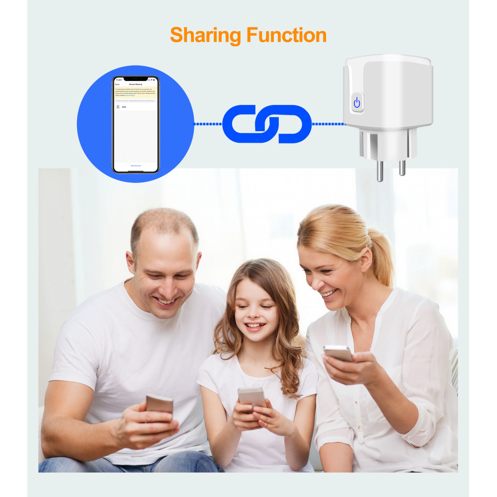 Смарт Wifi контакт за 20 ампера - за климатик, бойлер, печка и др - Image 12