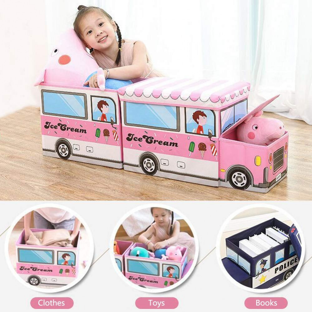 Кош за играчки - сгъваема кутия табуретка - Image 15