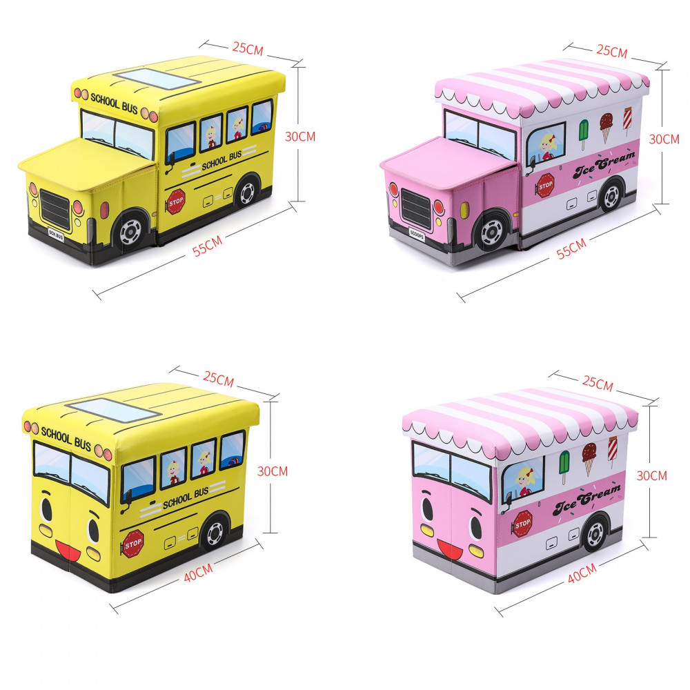 Кош за играчки - сгъваема кутия табуретка - Image 6