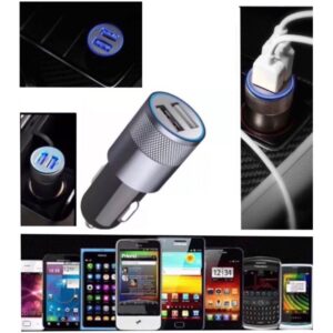 Разклонител за автомобилна запалка с 2 бр. USB за зареждане на мобилни устройства