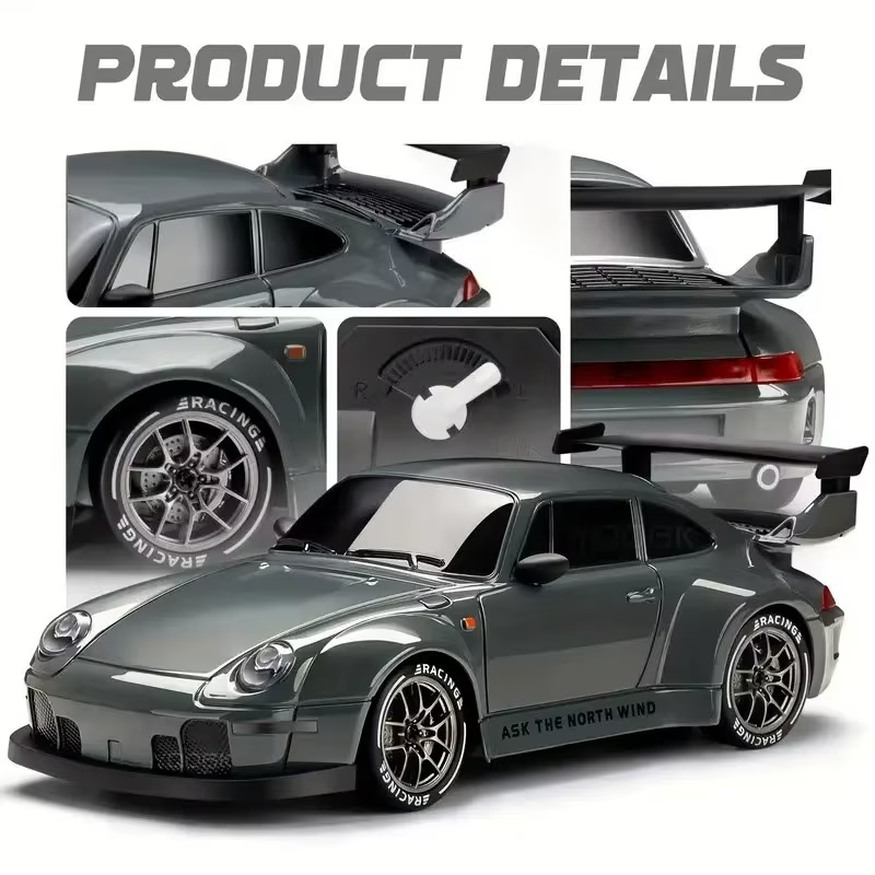 Дрифт кола с дистанционно Porsche – Акумулаторна с USB зареждане - Image 2