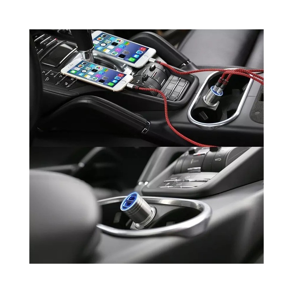 Зарядно за кола за бързо зареждане с 2 бр. USB - Image 4