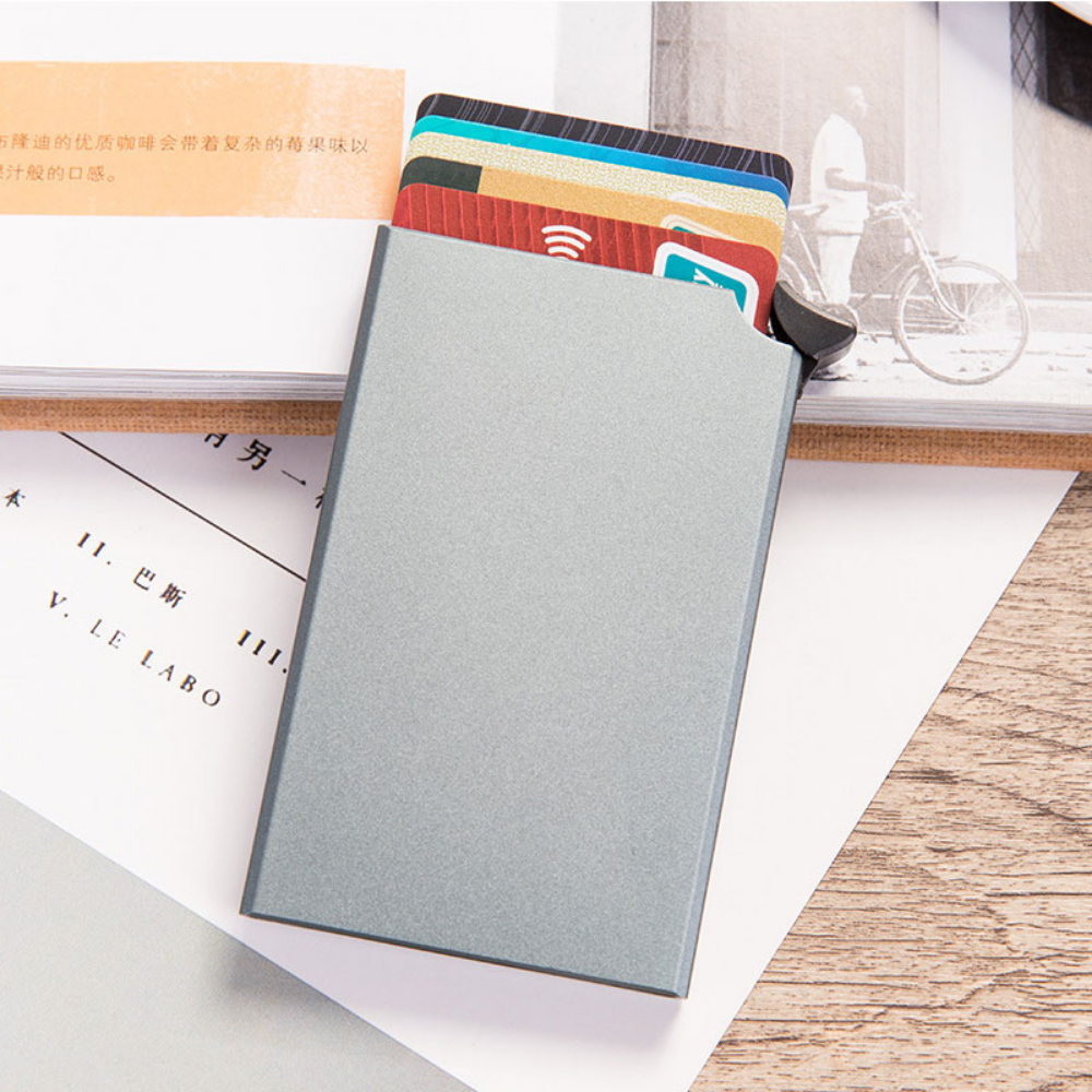 Картодържател с RFID Защита за Безконтактни Карти - Алуминиев - Image 6
