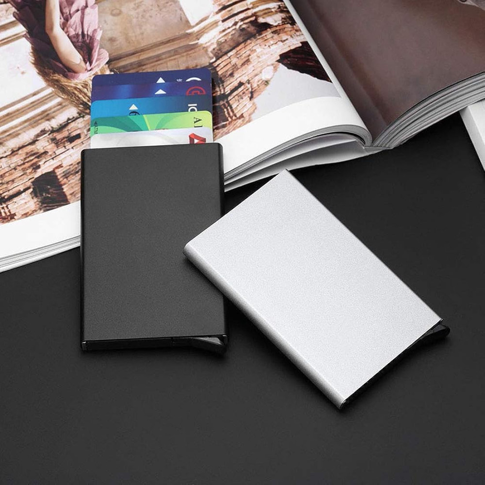 Картодържател с RFID Защита за Безконтактни Карти - Алуминиев - Image 2