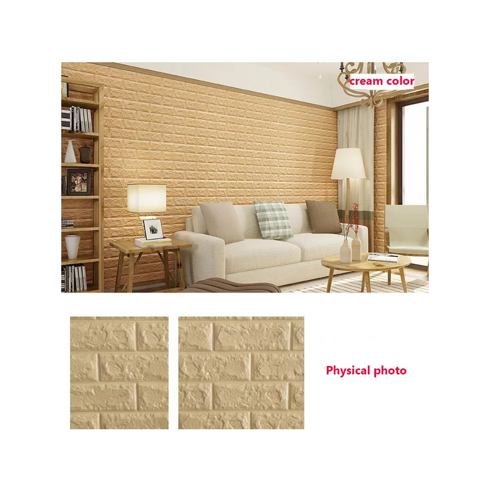 3D пана имитация на тухли - самозалепващи се - Image 3
