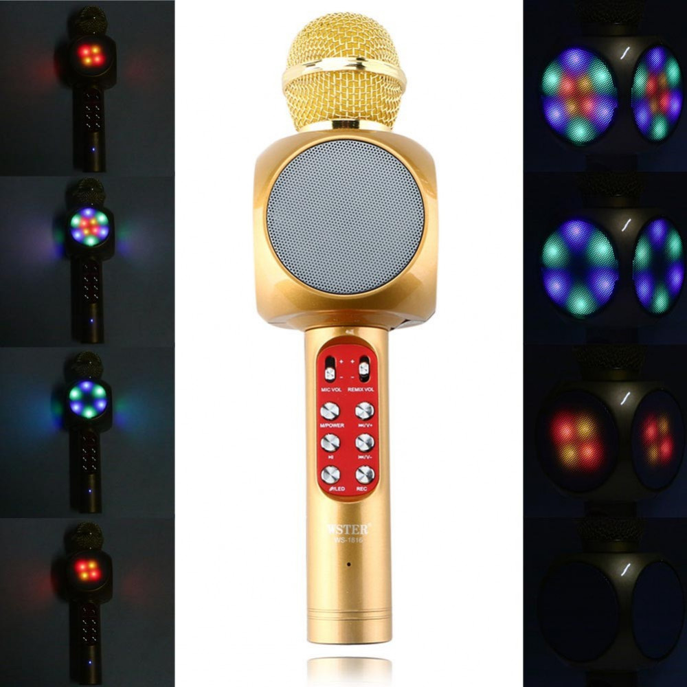 Караоке микрофон с вградена тонколона и bluetooth WSTER WS-1816 - Image 2