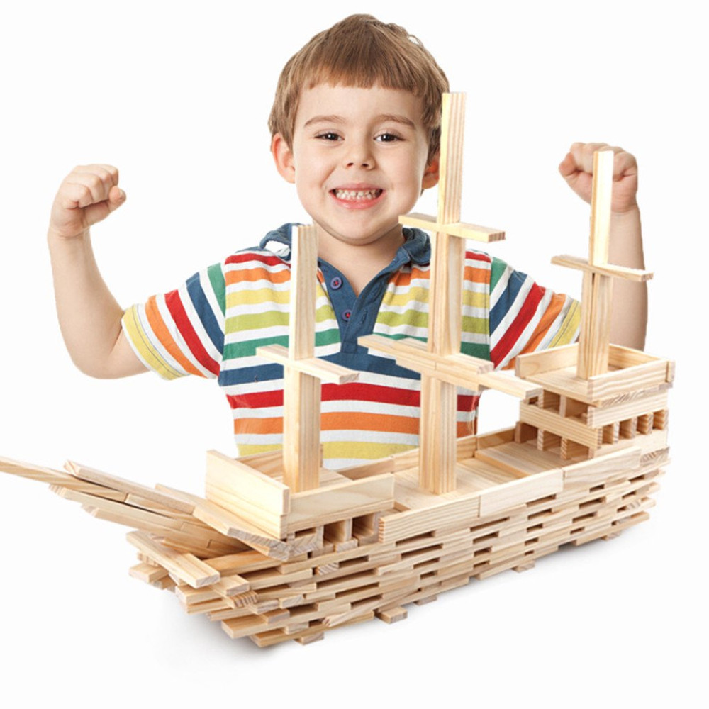 Конструктор 300 чати дървени блокчета - Image 11