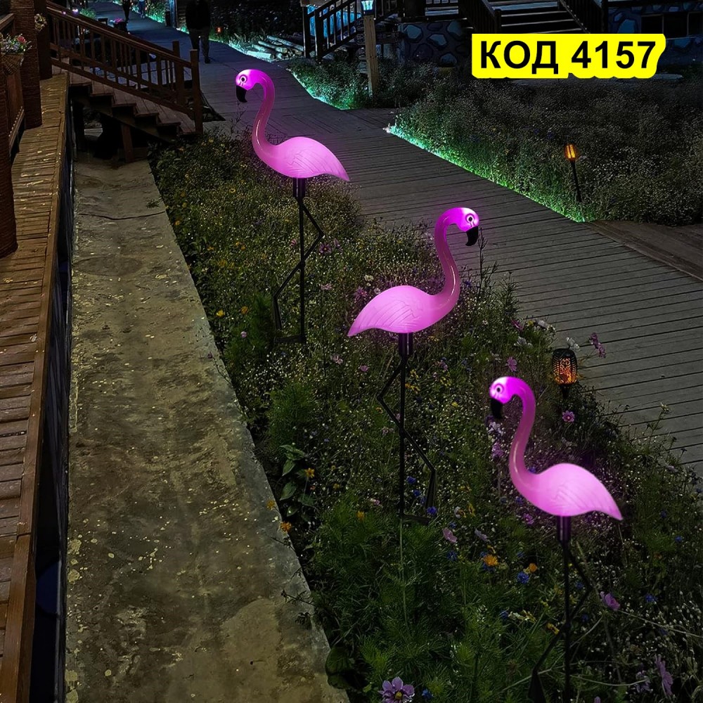 Соларна лампа с форма на фламинго - Image 9