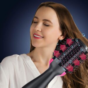 Електрическа четка за коса, Onestep 1000 W, Сушене, Изправяне, 2в1