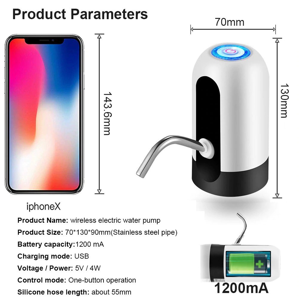 Електрическа помпа за вода с USB зареждане - Image 4