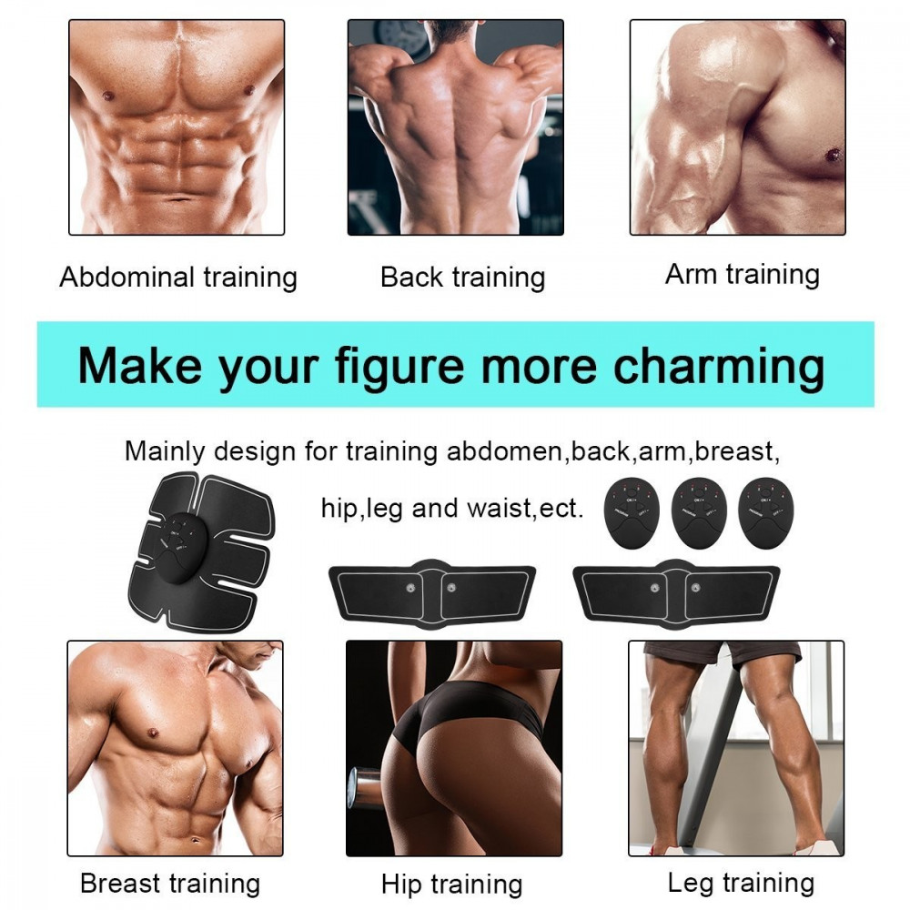 Електростимулатор за стягане на коремни мускули Six pack EMS - Image 13