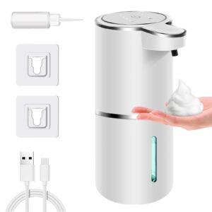 Автоматичен Диспенсър за Сапун на Пяна Бял, Със Сензор и USB Зареждане
