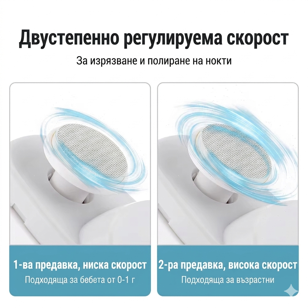 Мултифункционална електрическа нокторезачка 3в1 за бебета и възрастни - Image 3