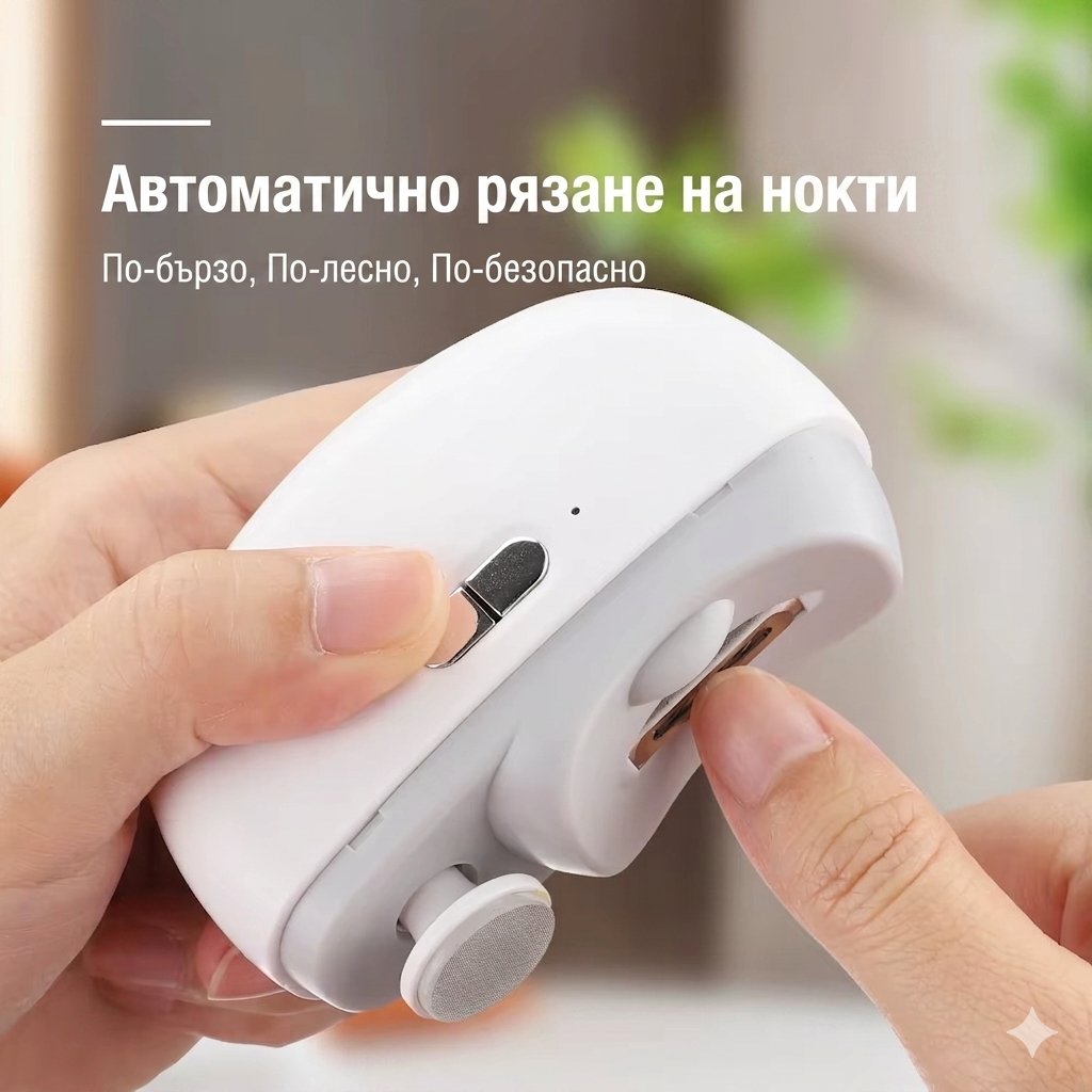Мултифункционална електрическа нокторезачка 3в1 за бебета и възрастни - Image 6
