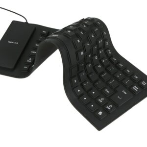 Водоустойчива сгъваема силиконова клавиатура-гумена с USB
