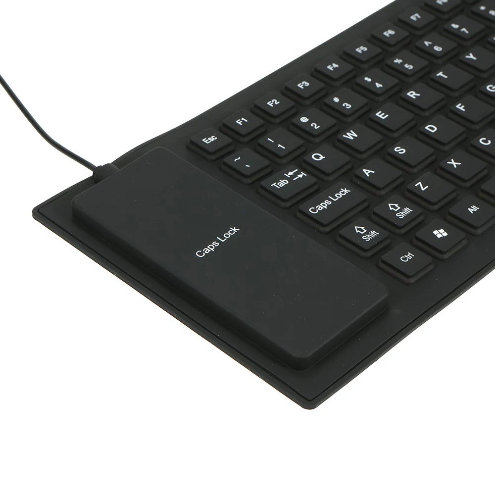Водоустойчива сгъваема силиконова клавиатура-гумена с USB - Image 4