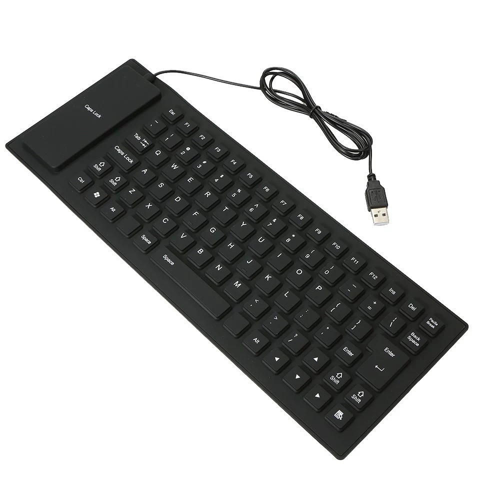 Водоустойчива сгъваема силиконова клавиатура-гумена с USB - Image 6