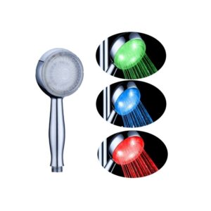 Универсална светеща душ-слушалка в три LED цвята