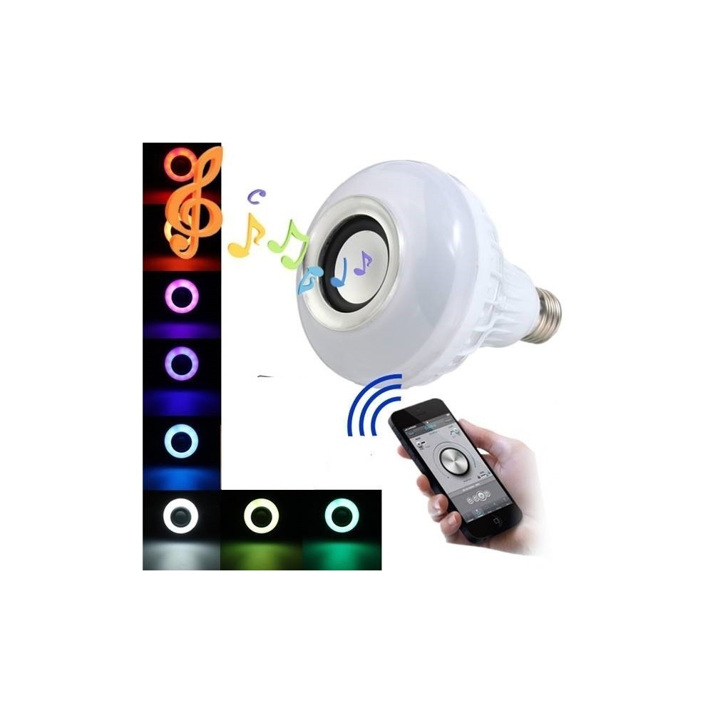 Смарт крушка с Bluetooth управление и високоговорител
