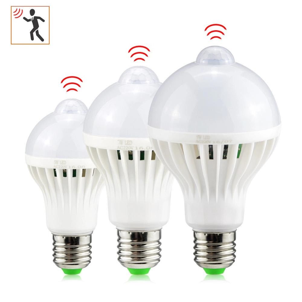 LED КРУШКА СЪС СЕНЗОР ЗА ДВИЖЕНИЕ E27
