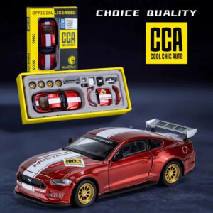 Червен Метален Макет на Ford Mustang GT 1:24 Колекционерски