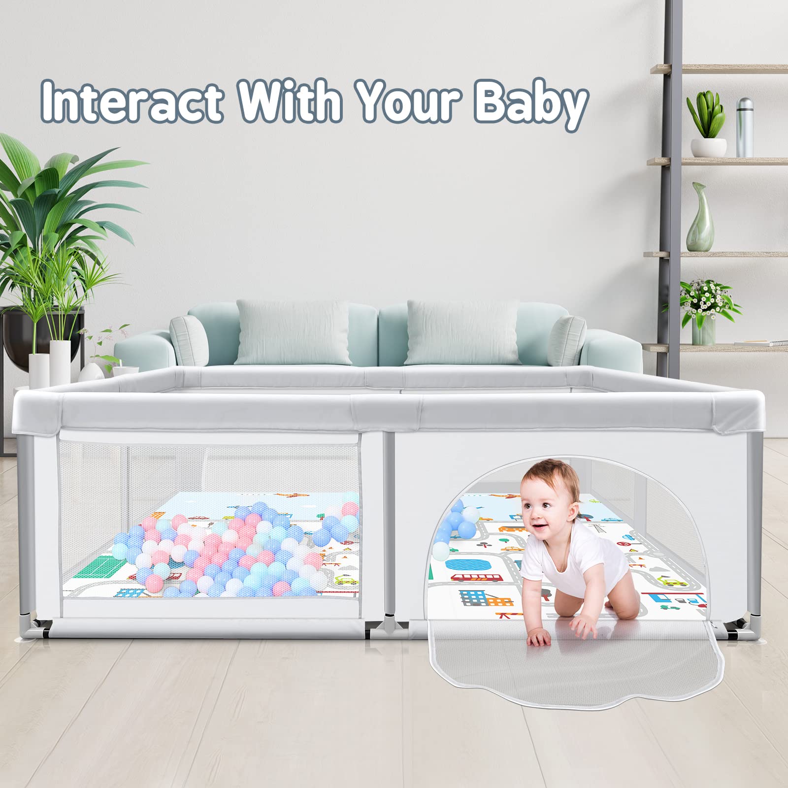 Просторна детска кошара за игра 1.5 х 2 метра - Image 6