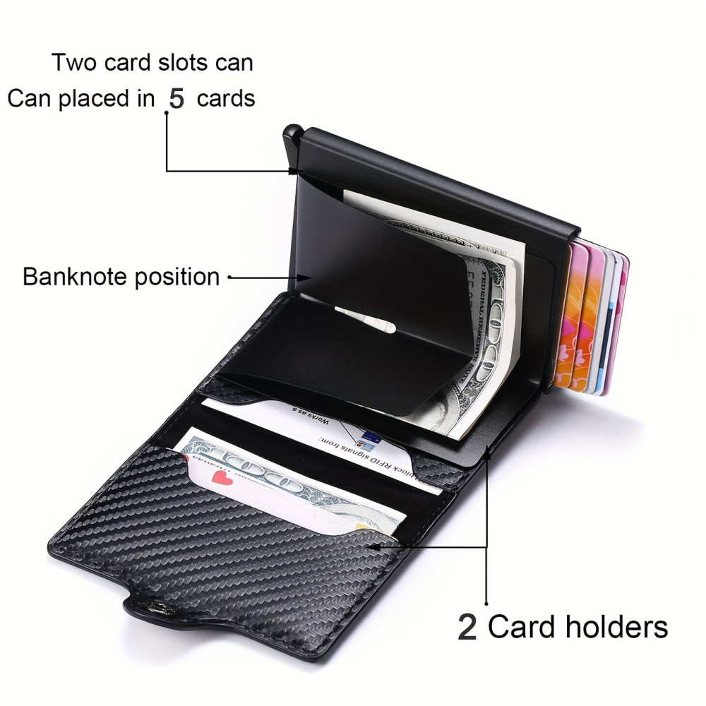 Портфейл с rfid защита - Карбонов - Image 7