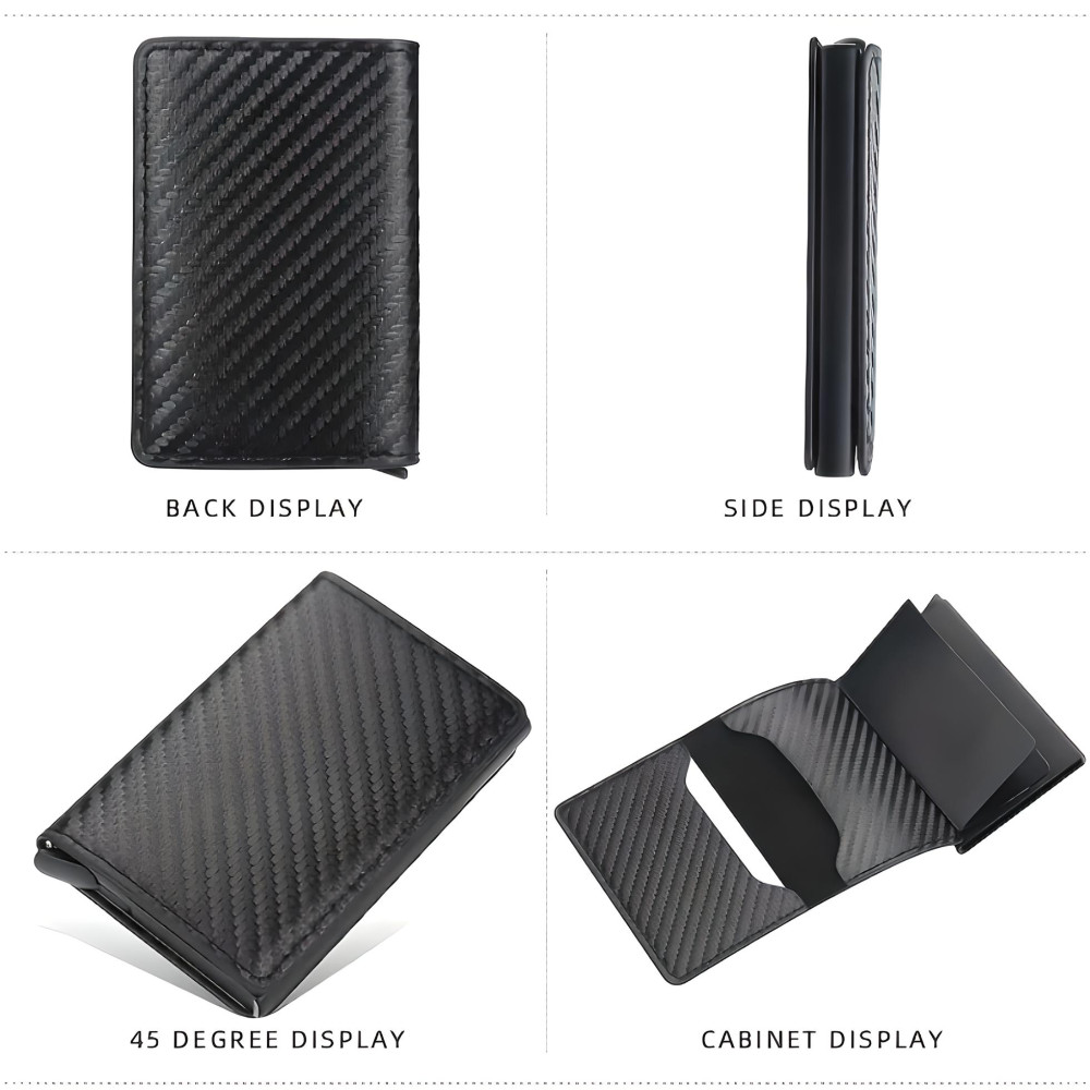 Портфейл с rfid защита - Карбонов - Image 6