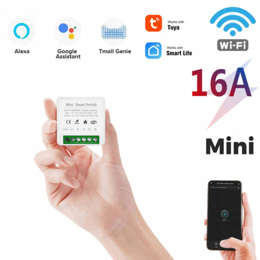 Смарт WiFi превключвател с 16A реле, смарт модул за осветление - двуканален - Image 11