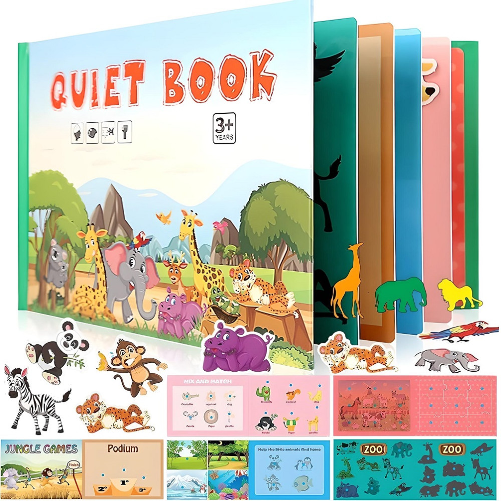 Монтесори книга за деца - QUIET BOOK