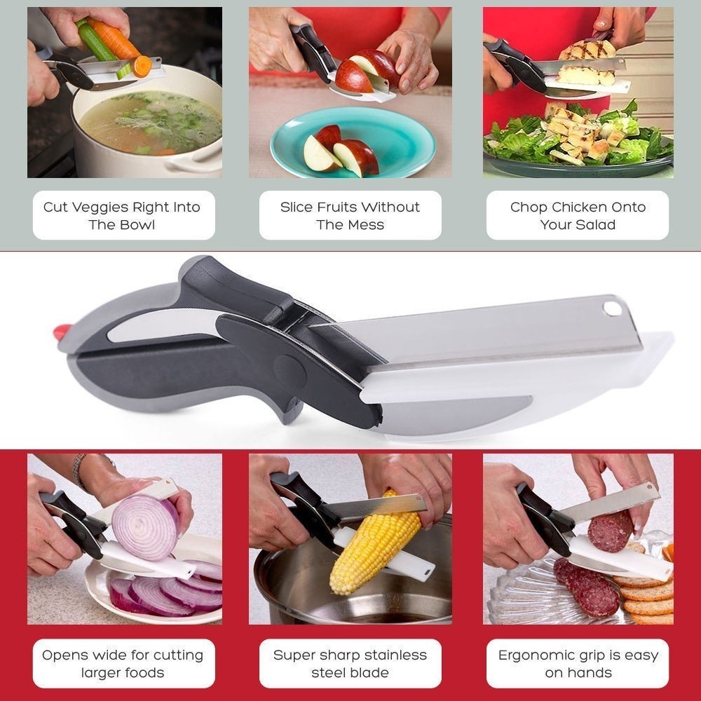 Ножица за рязане на месо и зеленчуци Clever Cutter Инокс - Image 2