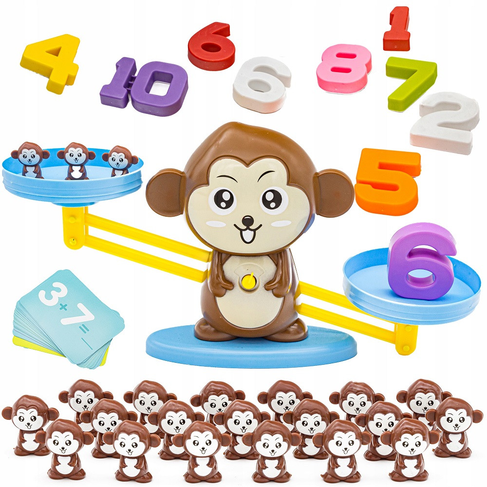 Игра за смятане, игра с цифри, детска везната - Image 22