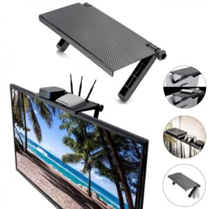 Регулиращ се рафт за поставяне върху монитор или телевизор Screen Top Shelf