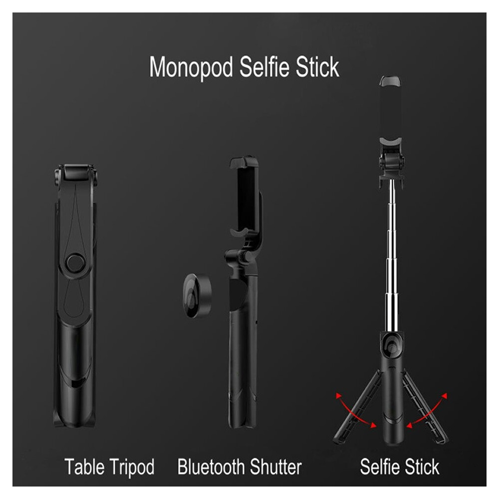 Безжичен блутут селфи стик, Трипод, Монопод, и Bluetooth дистанционно - Image 12