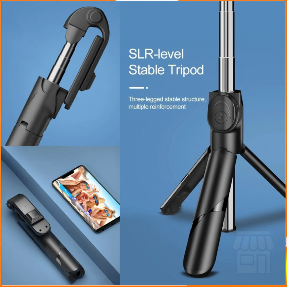 Безжичен блутут селфи стик, Трипод, Монопод, и Bluetooth дистанционно - Image 3