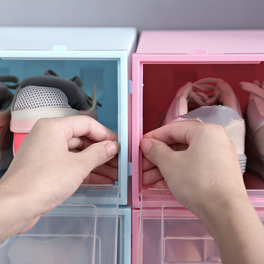 Пластмасови кутии за съхранение на обувки с прозрачен капак - Image 2