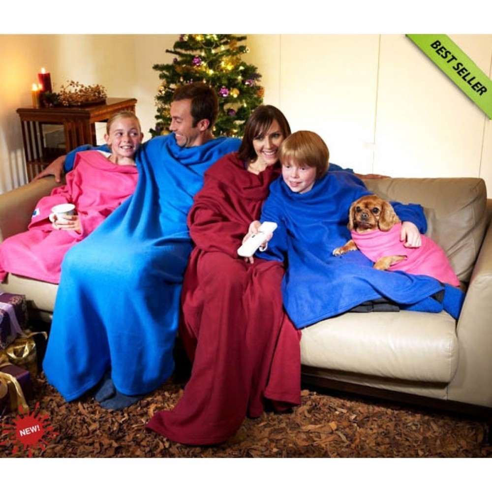 Одеяло от микроплюш с ръкави SNUGGIE - Image 8