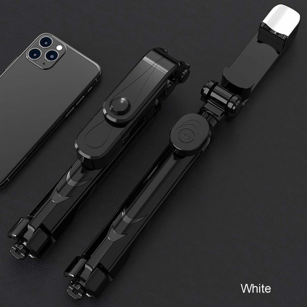 Компактен bluetooth, телескопичен селфи стик и трипод 2 в 1, с LED осветление - Image 15