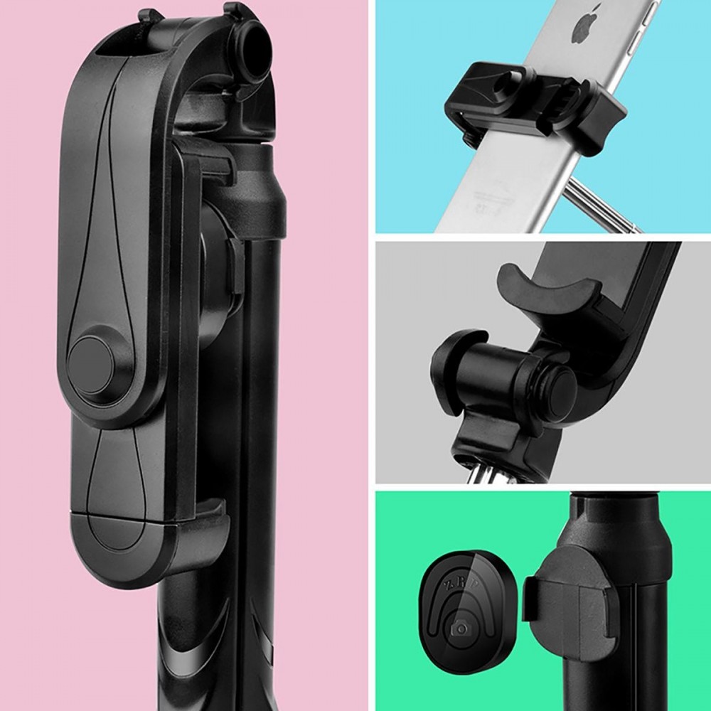 Компактен bluetooth, телескопичен селфи стик и трипод 2 в 1, с LED осветление - Image 14
