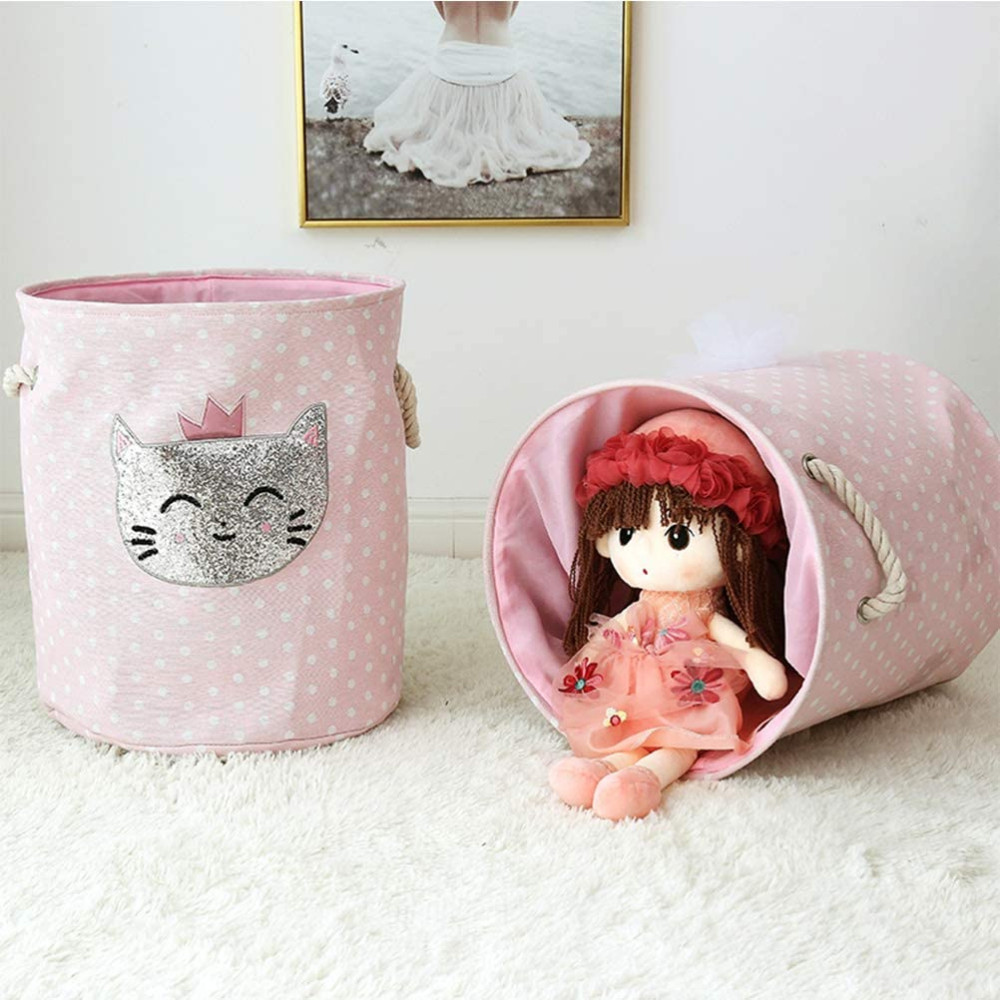 Текстилен и сгъваем кош за детски дрехи и играчки - Image 3