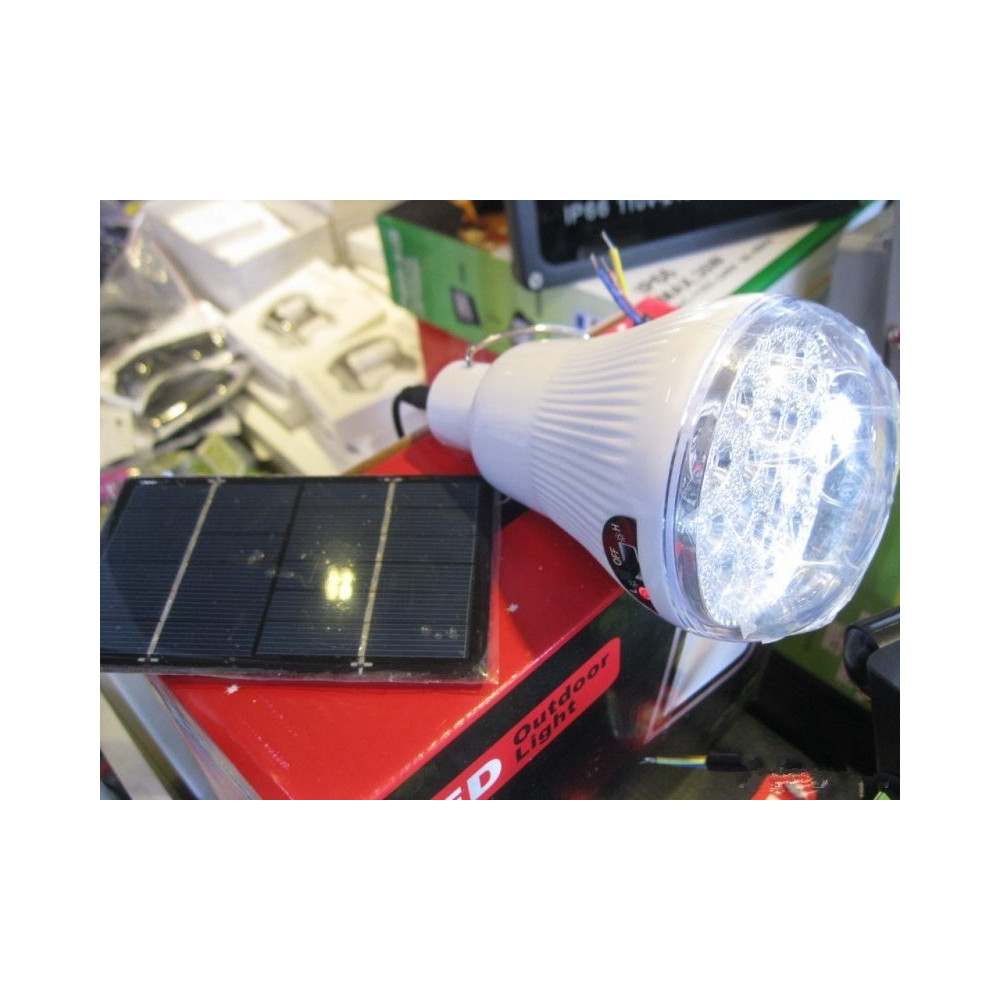 LED соларна лампа за къмпинг, туризъм, риболов с вграден акумулатор - Image 6