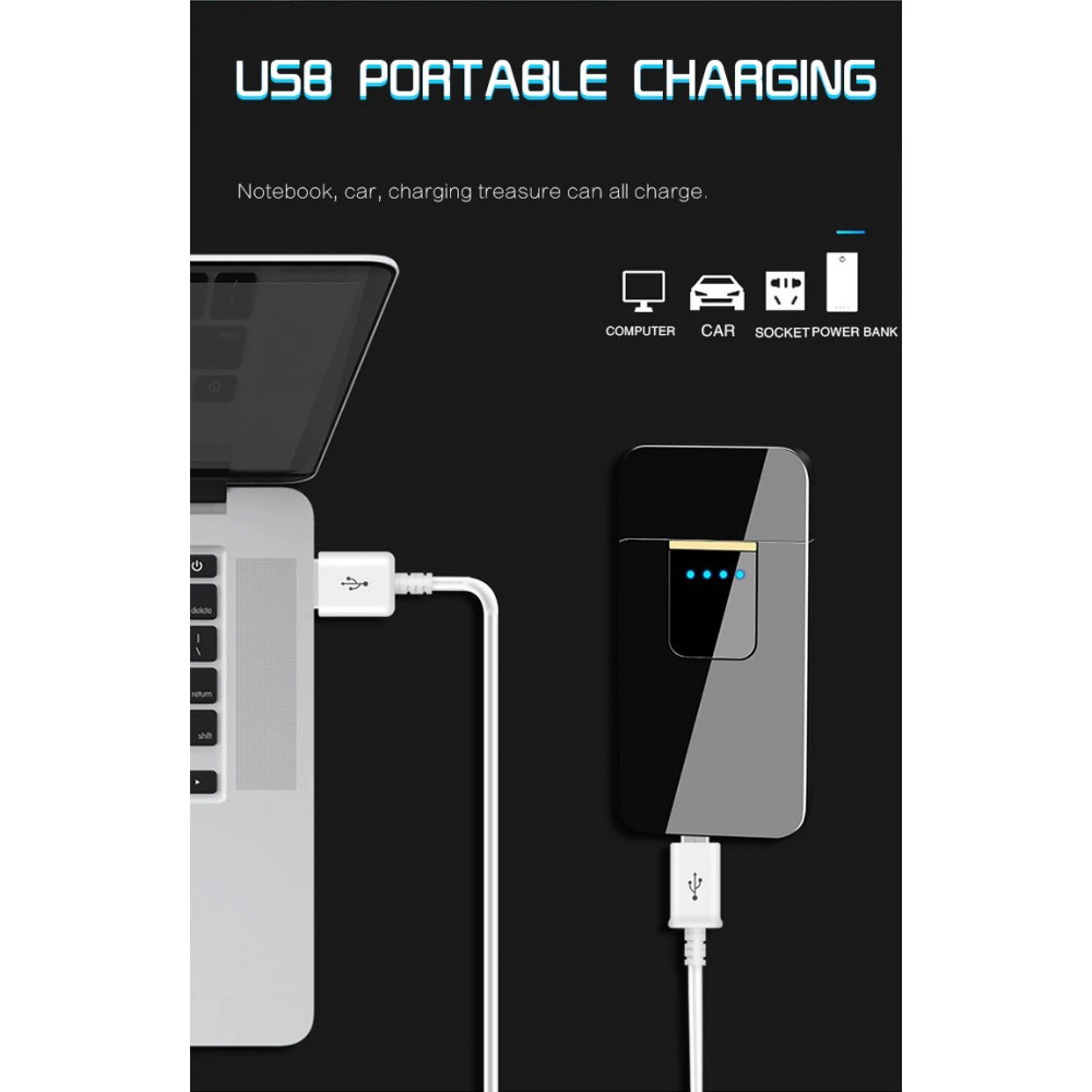 USB запалка с тъч скрийн, без пламък - Image 13