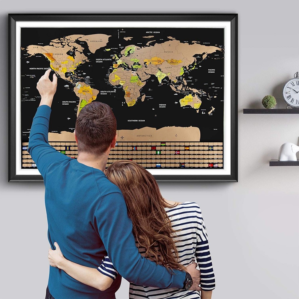 Скреч карта на света Travel Life, Знамена на държави - Image 10